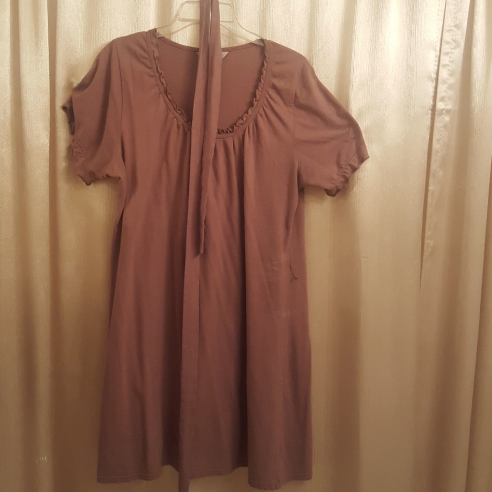 XL taupe casual dress